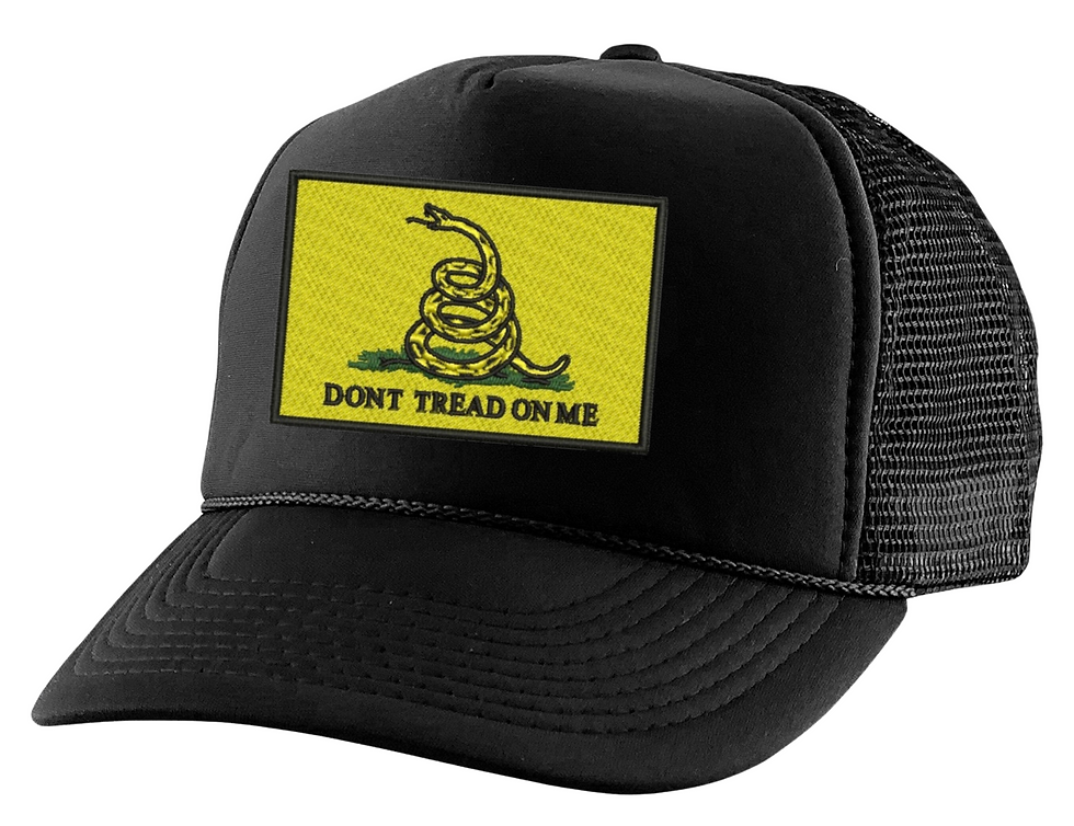 Don't Tread On Me Hat Gadsden Snake Trucker Hat Embroidered Snapback Cap