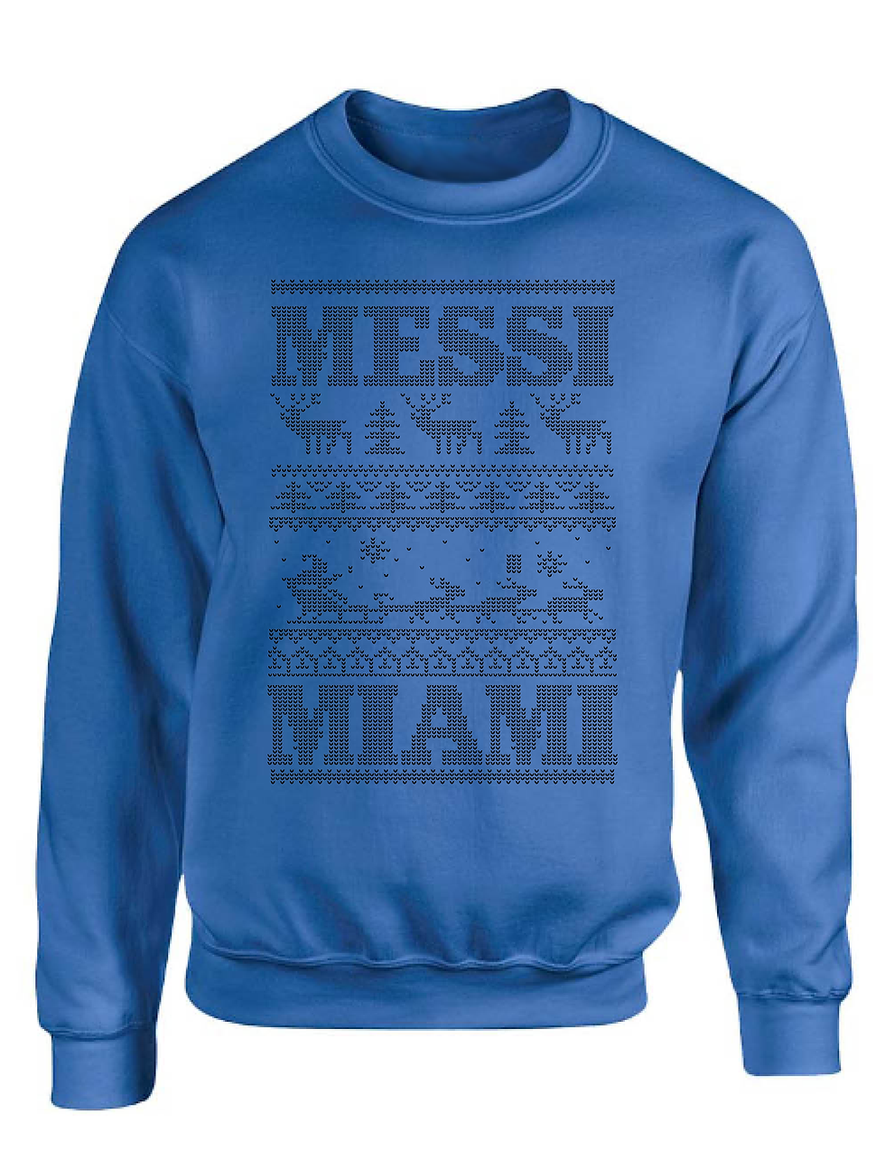 Ugly Xmas Sweater Miami Christmas Adult Soccer Fan Sweatshirt