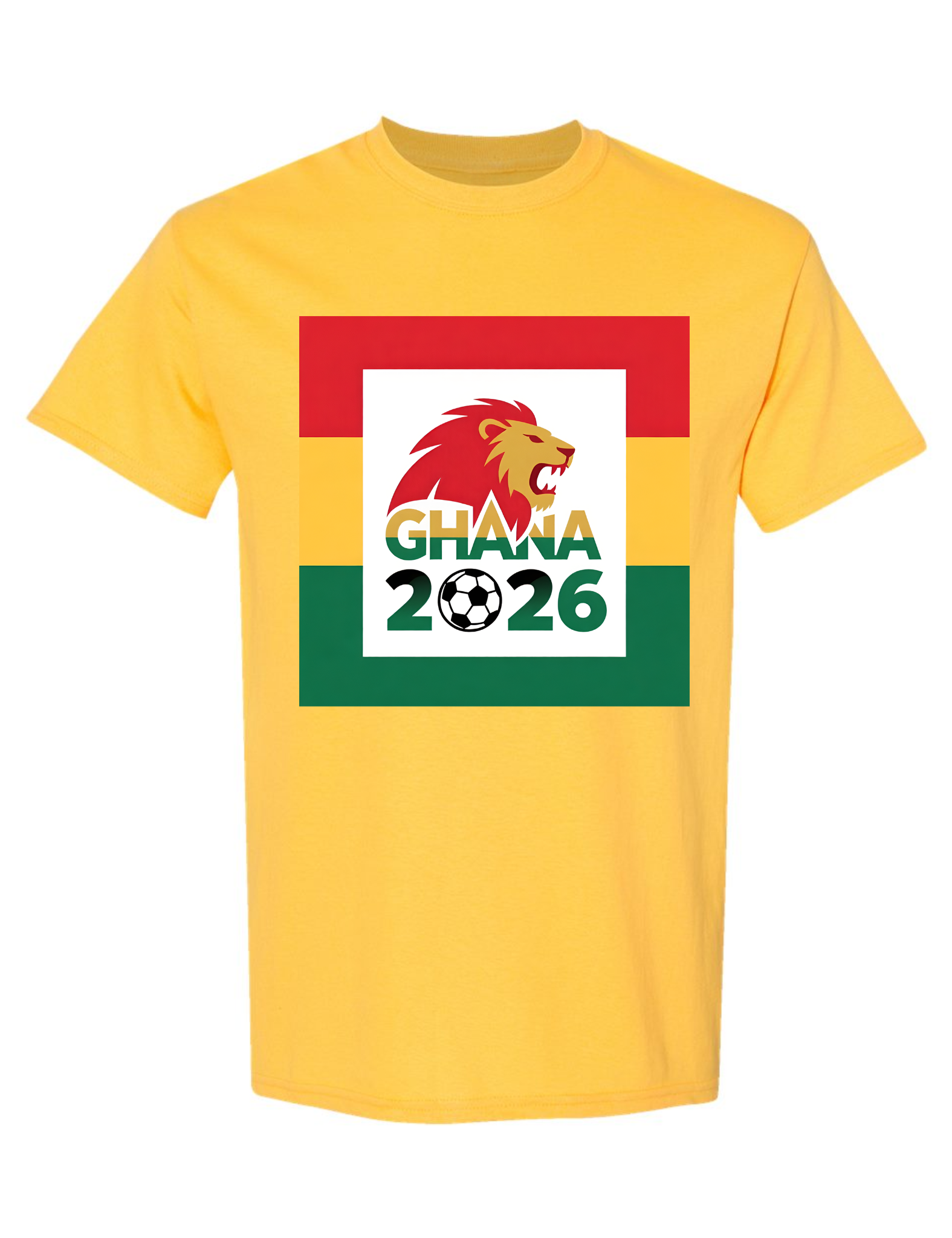 Ghana Soccer Men's T Shirt 2026 Animal Graphic Tee