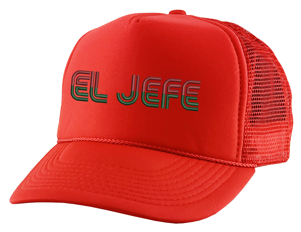 El Jefe Trucker Embroidered Supremo Snapback Mexican Adjustable Cap
