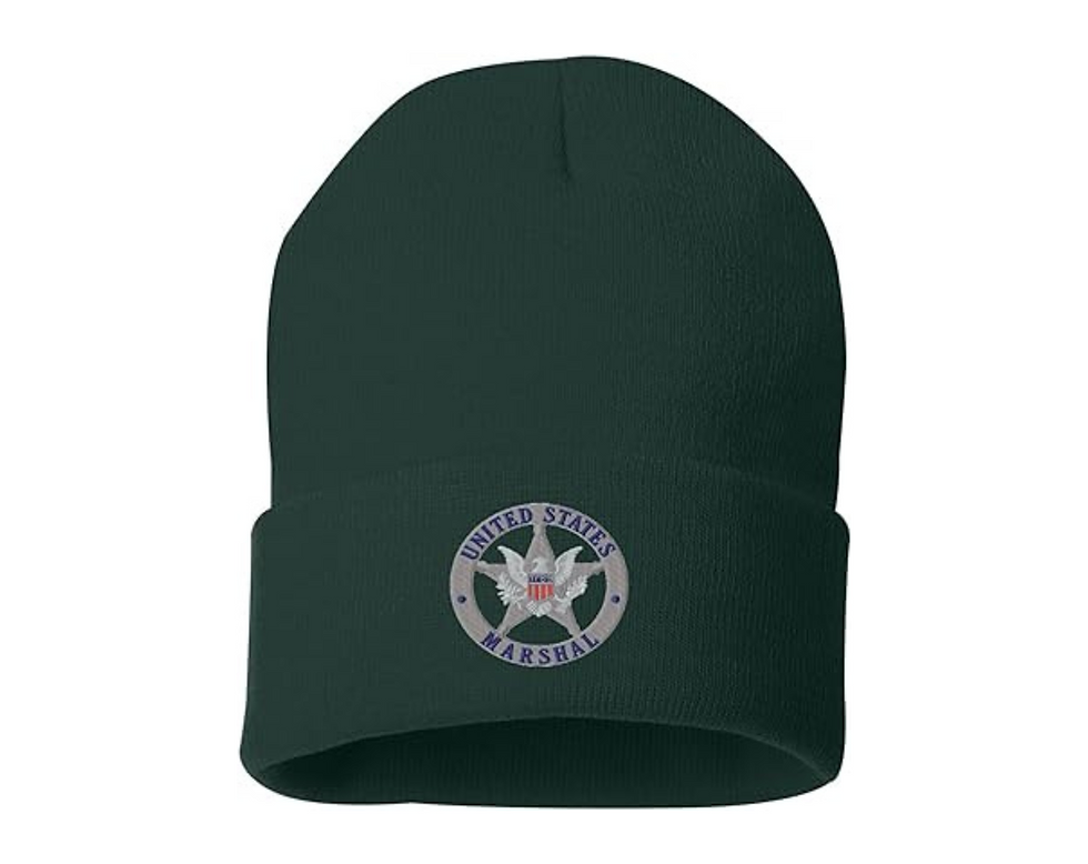 U.S Marshals Beanie Embroidered USA Service Hat