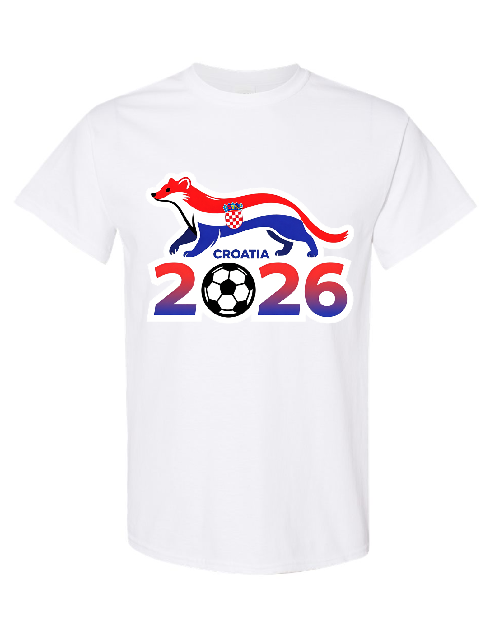 Croatia Soccer Men's T Shirt 2026 Animal Graphic Tee