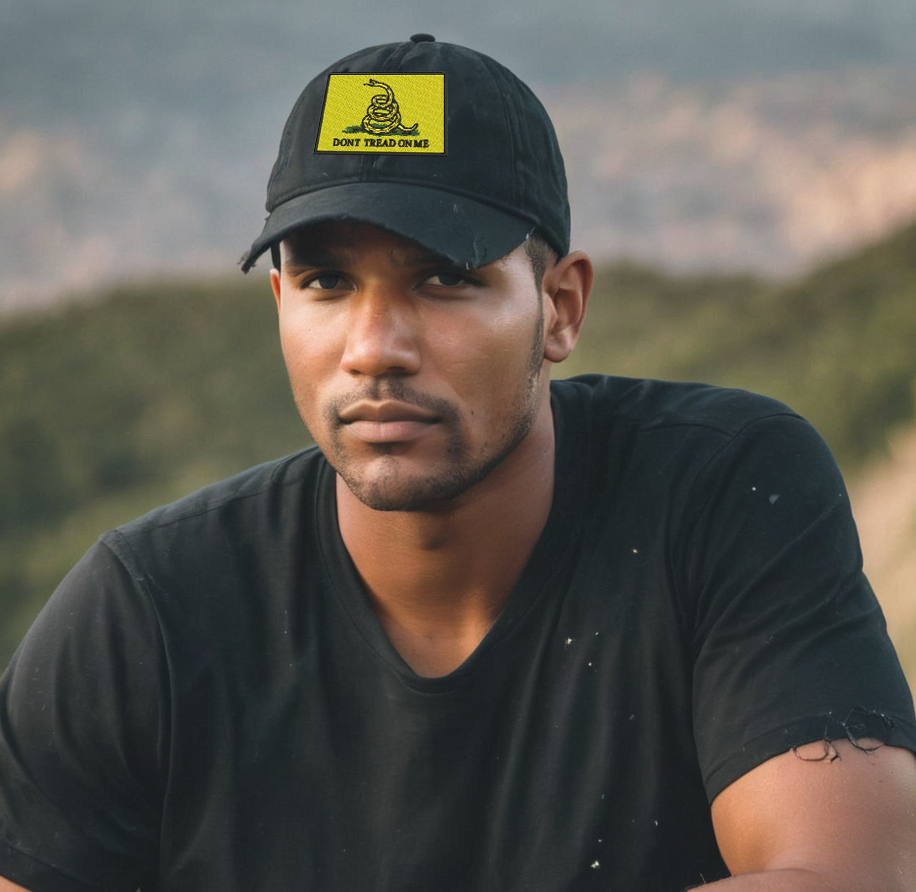 Don't Tread On Me Hat Gadsden Snake Dad Hat Embroidered Cap