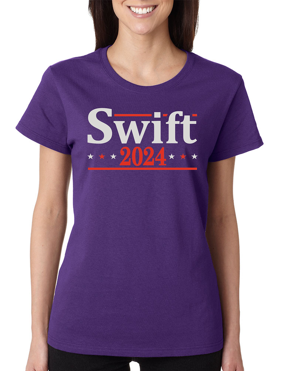 Women Tshirt Swift 2024 Funny Election Fan Humor Tee