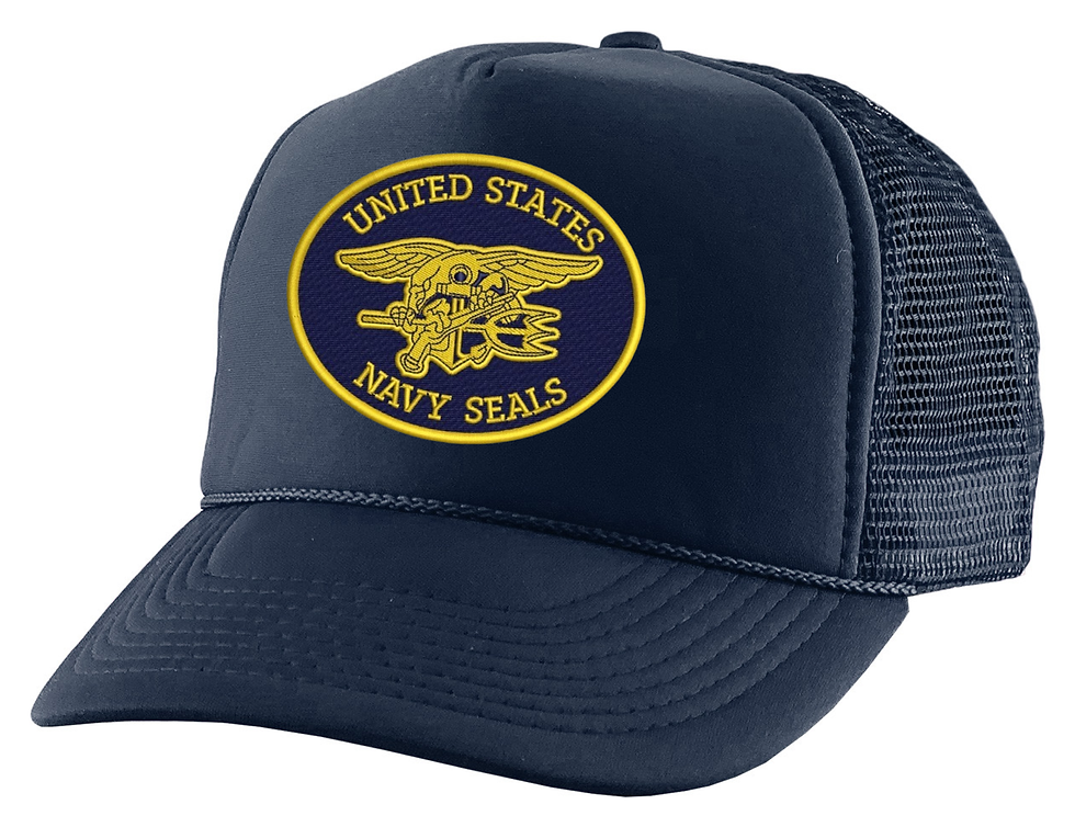United States Navy Seals Hat Embroidered Trucker Hat Snapback