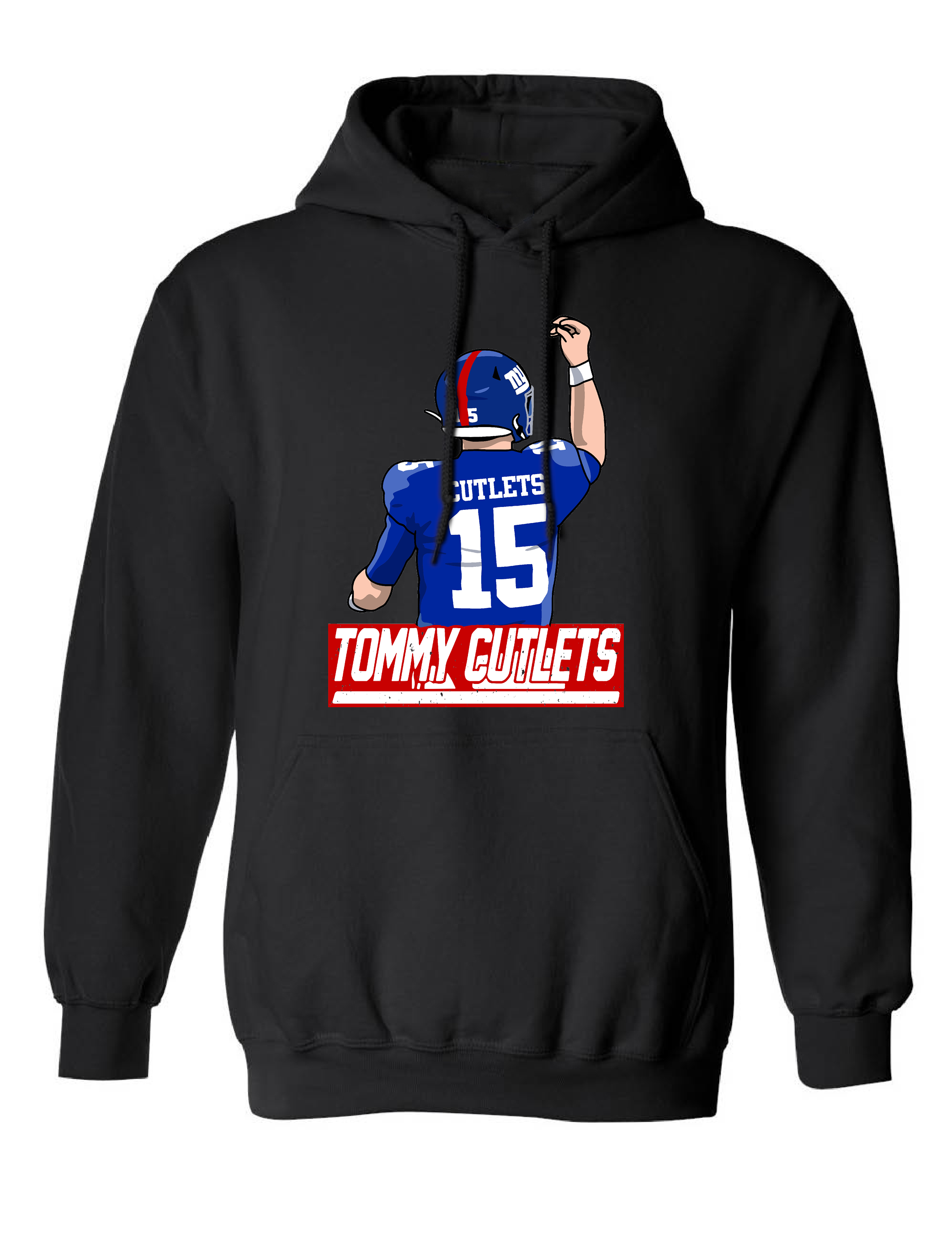 New York Cutlets Football Quarterback Italian Hand Gesture Hoodie