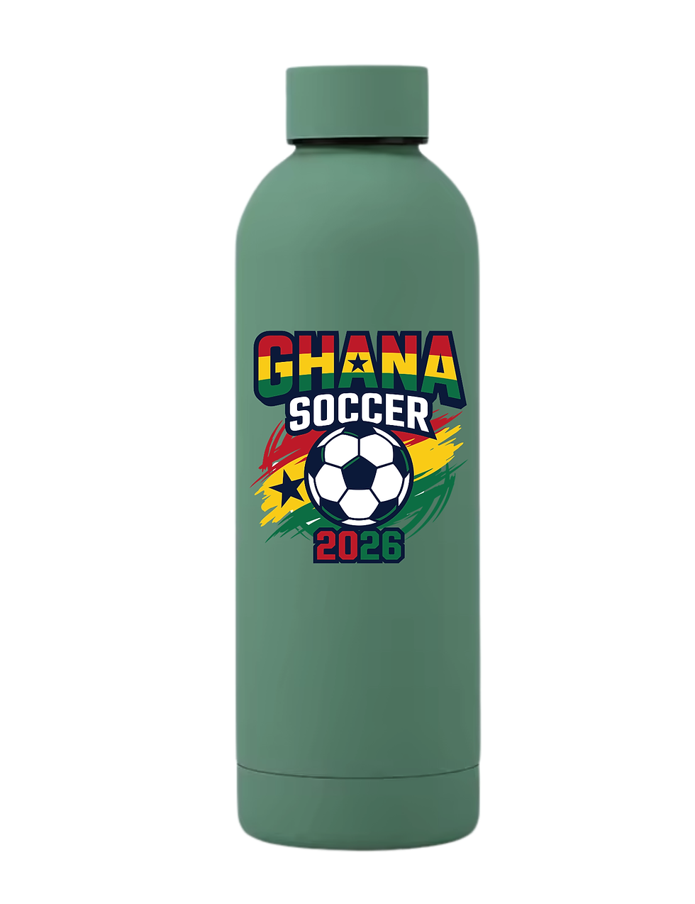 Thumbnail: Ghana Soccer Water Bottle Graphic 2026 Sport Insulated 17 oz. Water