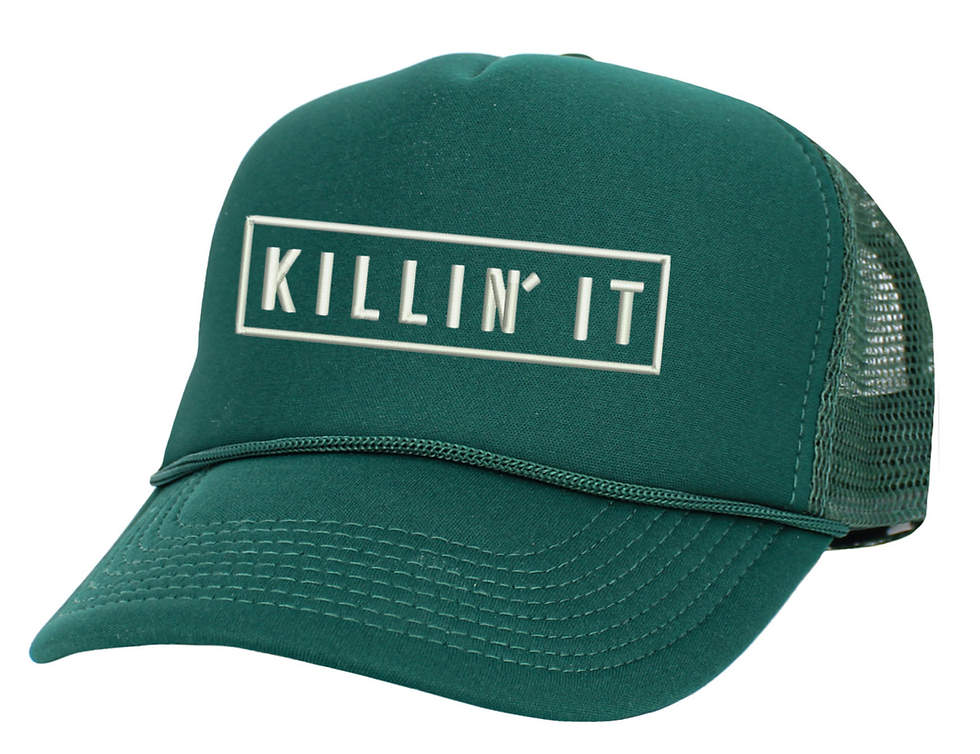 Thumbnail: Killin' It Hat Funny Embroidered Trucker Hat Snapback