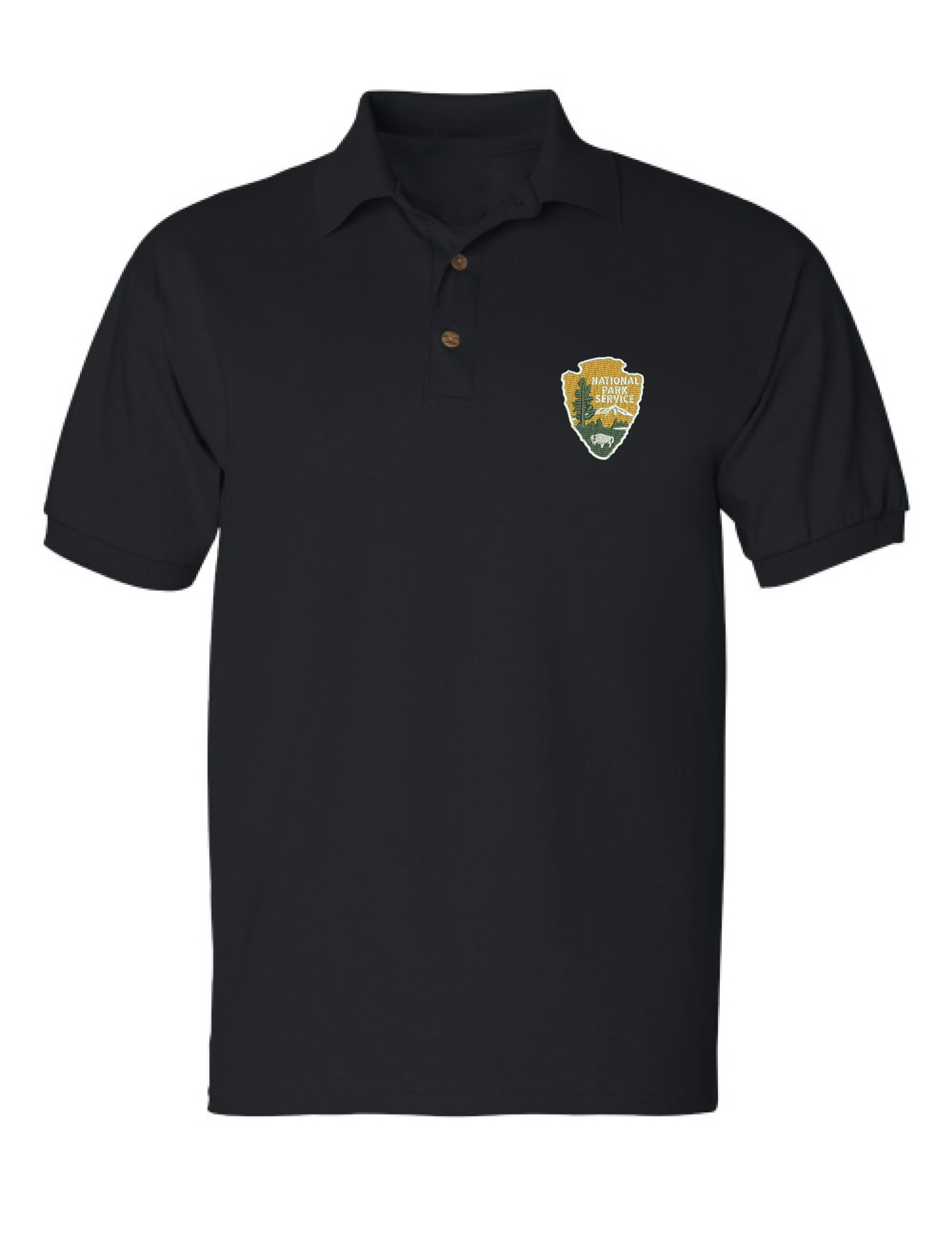 National Park Service Men's Polo T Shirt Embroidered U.S. National Park Service