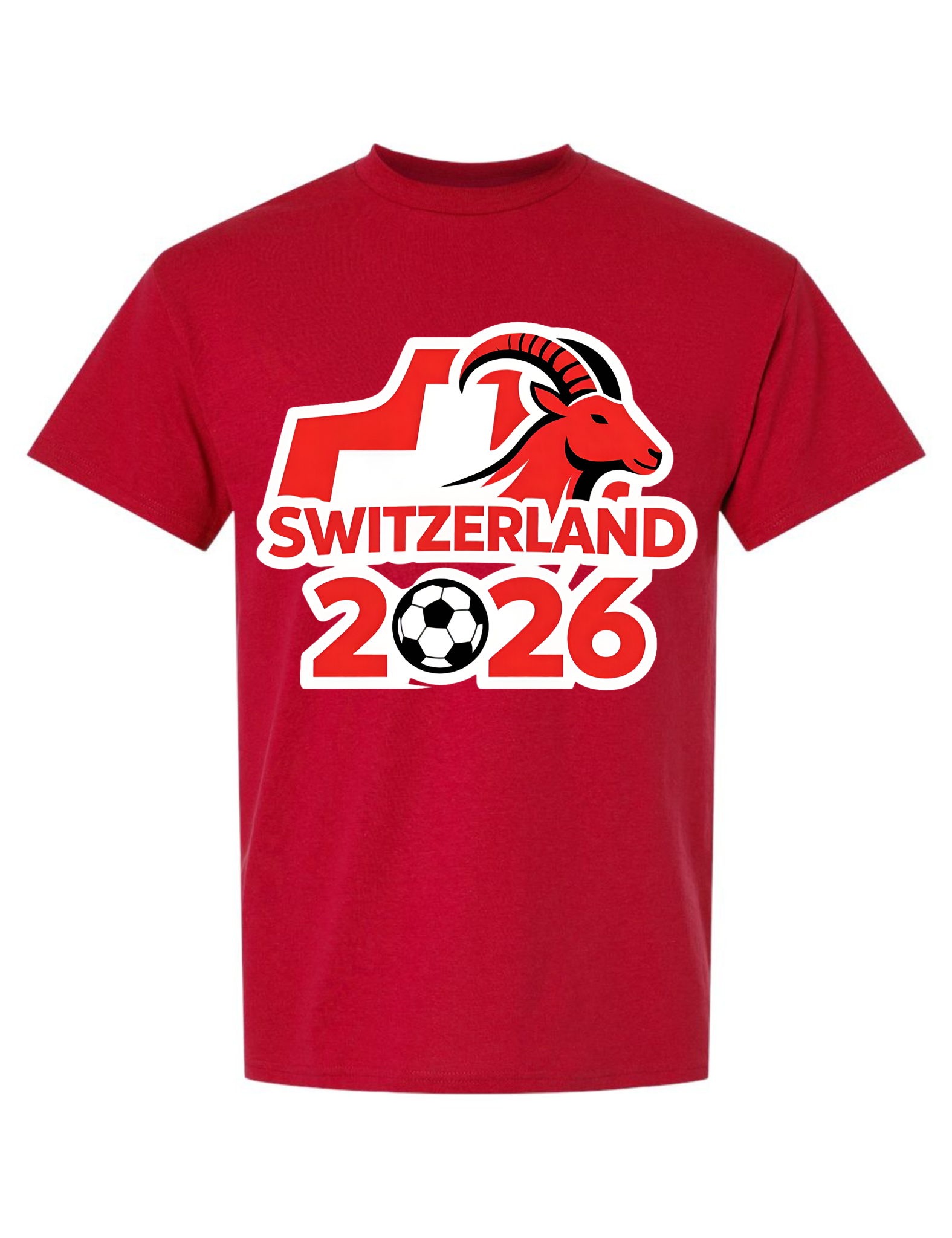 Switzerland Soccer Men's T Shirt 2026 Animal Graphic Tee