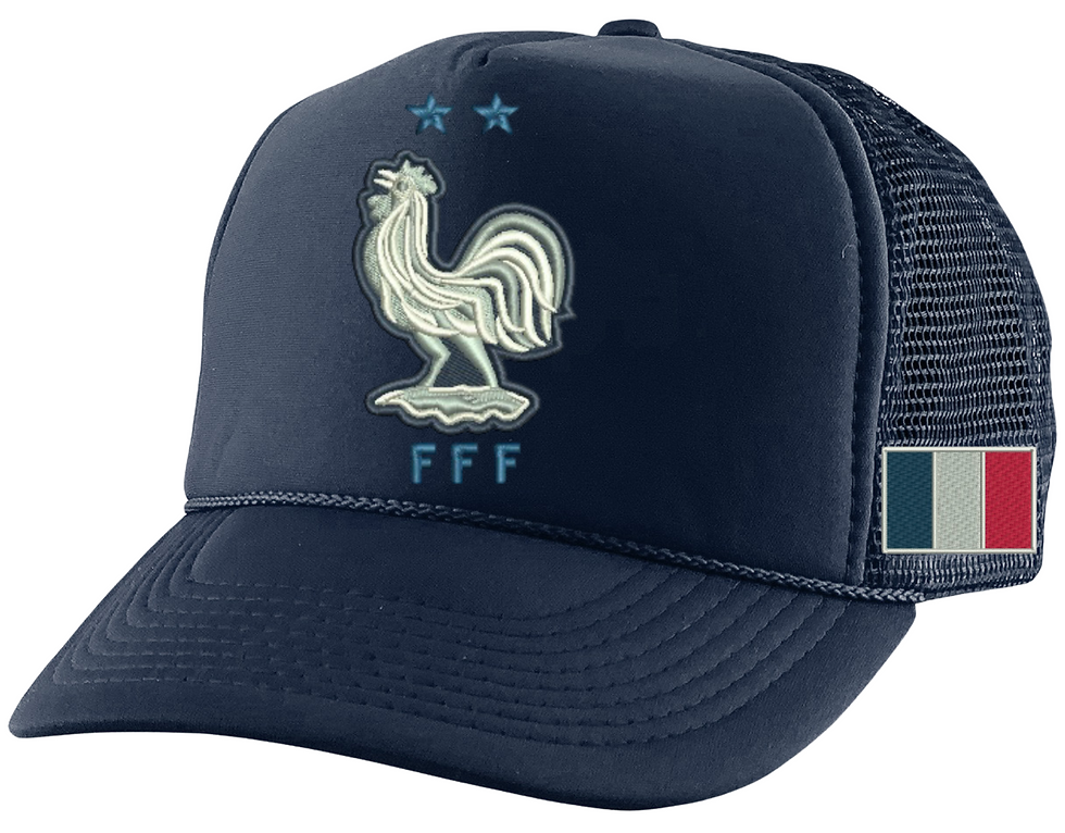 France Soccer Cap Fans Trucker Hat Europe Team Flag Adjustable Snapback