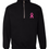 Adult Zip Collar Sweatshirt Pink Ribbon Embroidered Breast Cancer Top