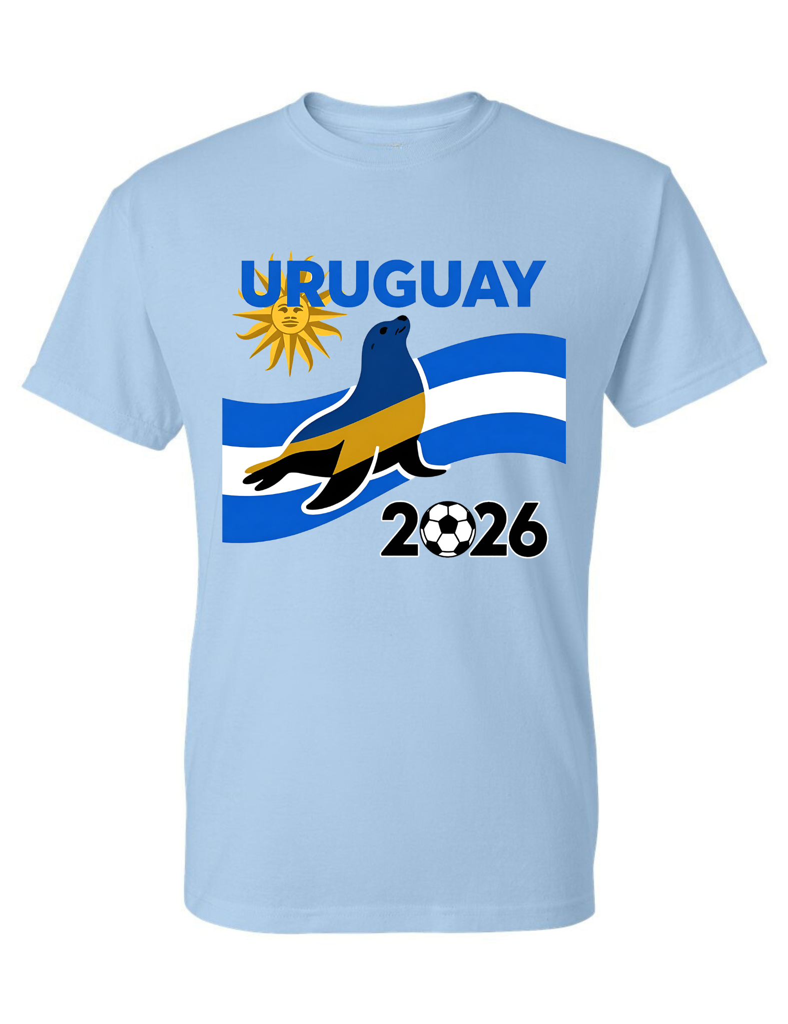 Uruguay Soccer Men's T Shirt 2026 Animal Graphic Tee