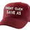 Thumbnail: Right Click Save As Hat Funny Trucker Hat Embroidered Adjustable Cap