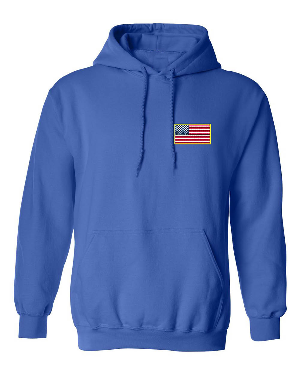 Adult Hoodie Embroidery USA Flag Embroidered America Sweatshirt Top
