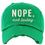 Thumbnail: Nope Not Today Hat Sassy Funny Distressed Embroidered Dad Hat