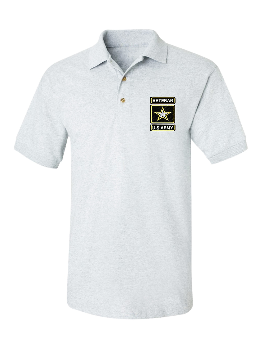 Men's Polo T Shirt USA Veteran Army Embroidered Military US Army