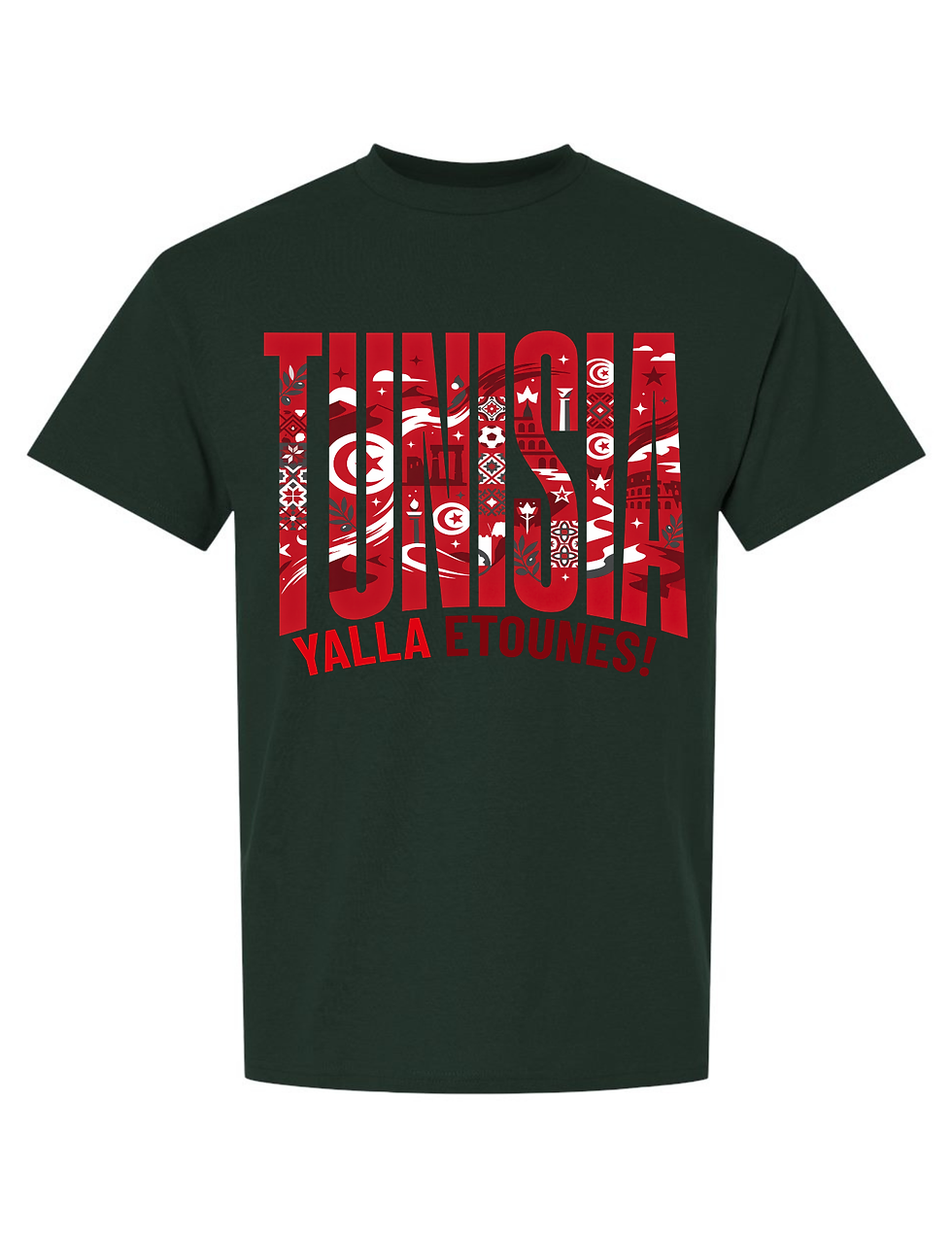 Thumbnail: Tunisia Soccer Men's T Shirt 2026 Typographic Tee