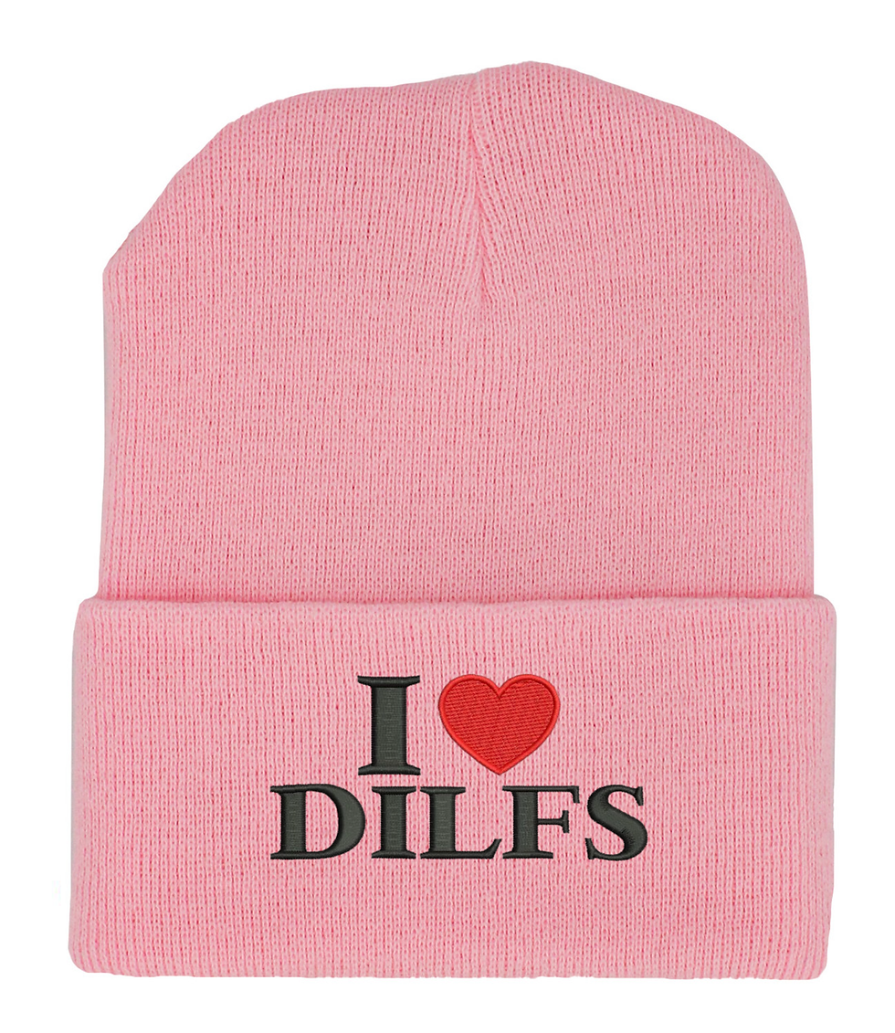 I Love DILFS Beanie Hat Funny Embroidered Winter Cap