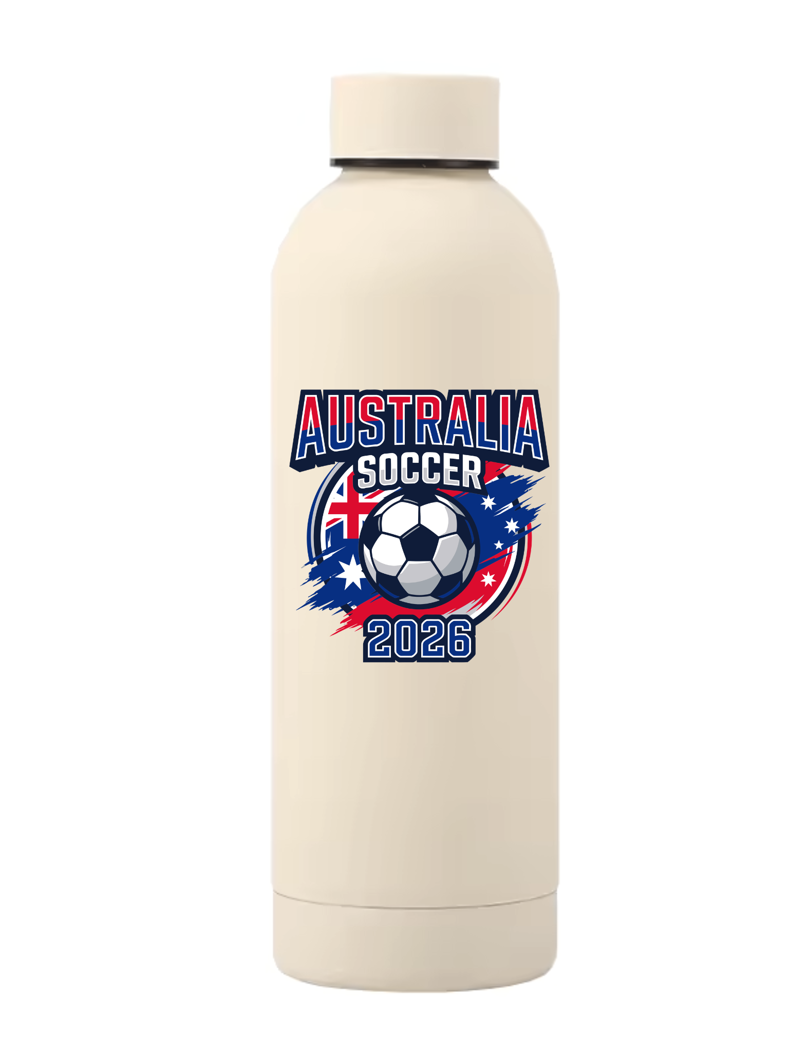 Australia Soccer Water Bottle Graphic 2026 Sport Insulated 17 oz. Water Bottle