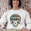 Adult Crewneck Sweatshirt Irish To The Bone Skull St Patrick's Day Shamrock