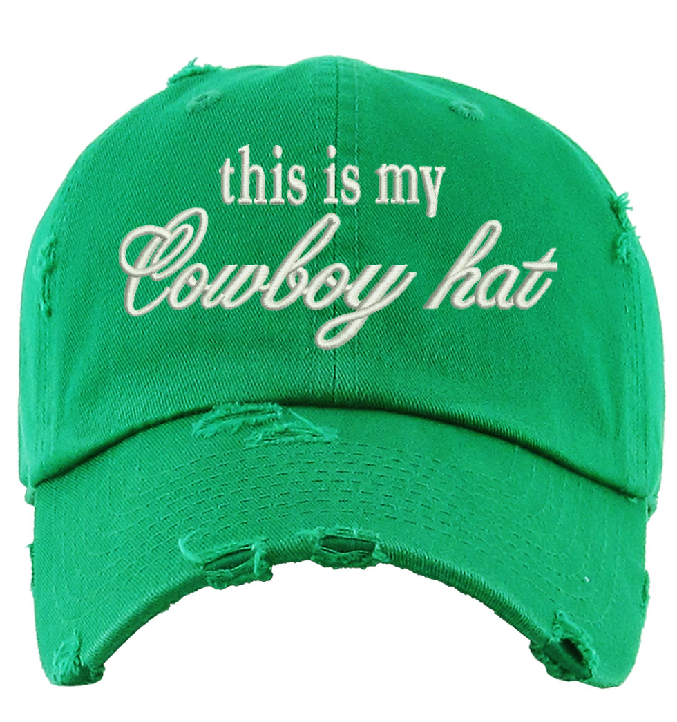 This Is My Cowboy Hat Embroidered Western Dad Hat Funny Cap