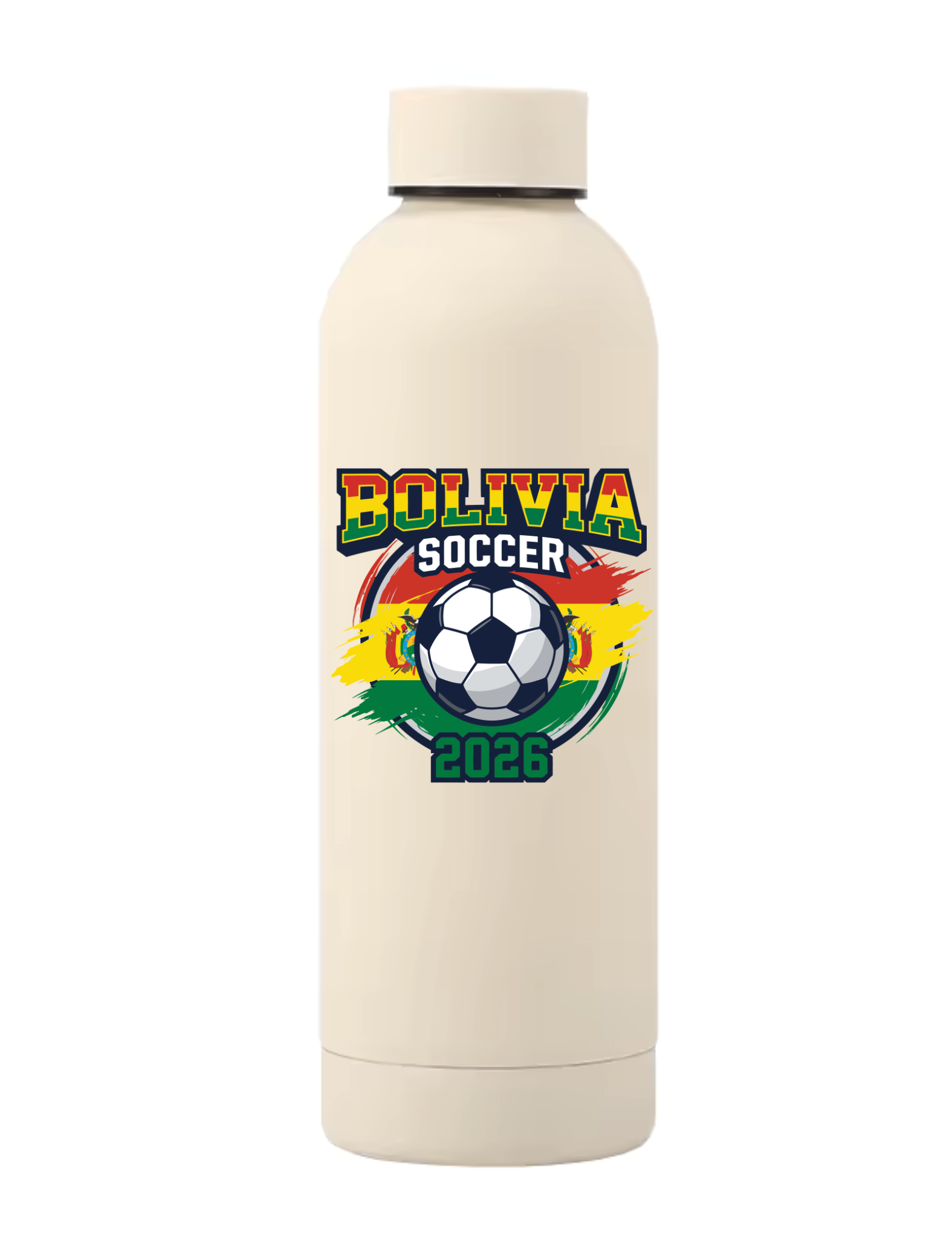 Bolivia Soccer Water Bottle Graphic 2026 Sport Insulated 17 oz. Water