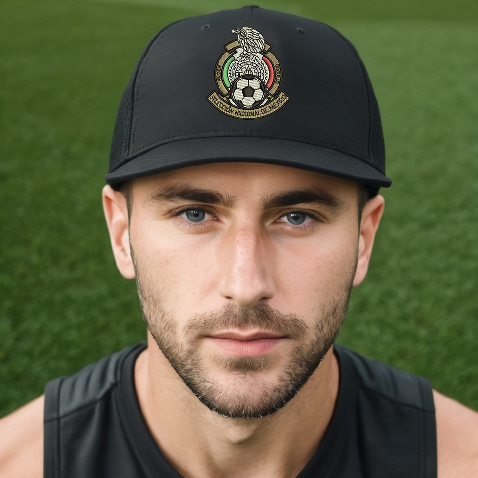 Mexico Soccer Trucker Hat Embroidered Sports Adjustable Snapback