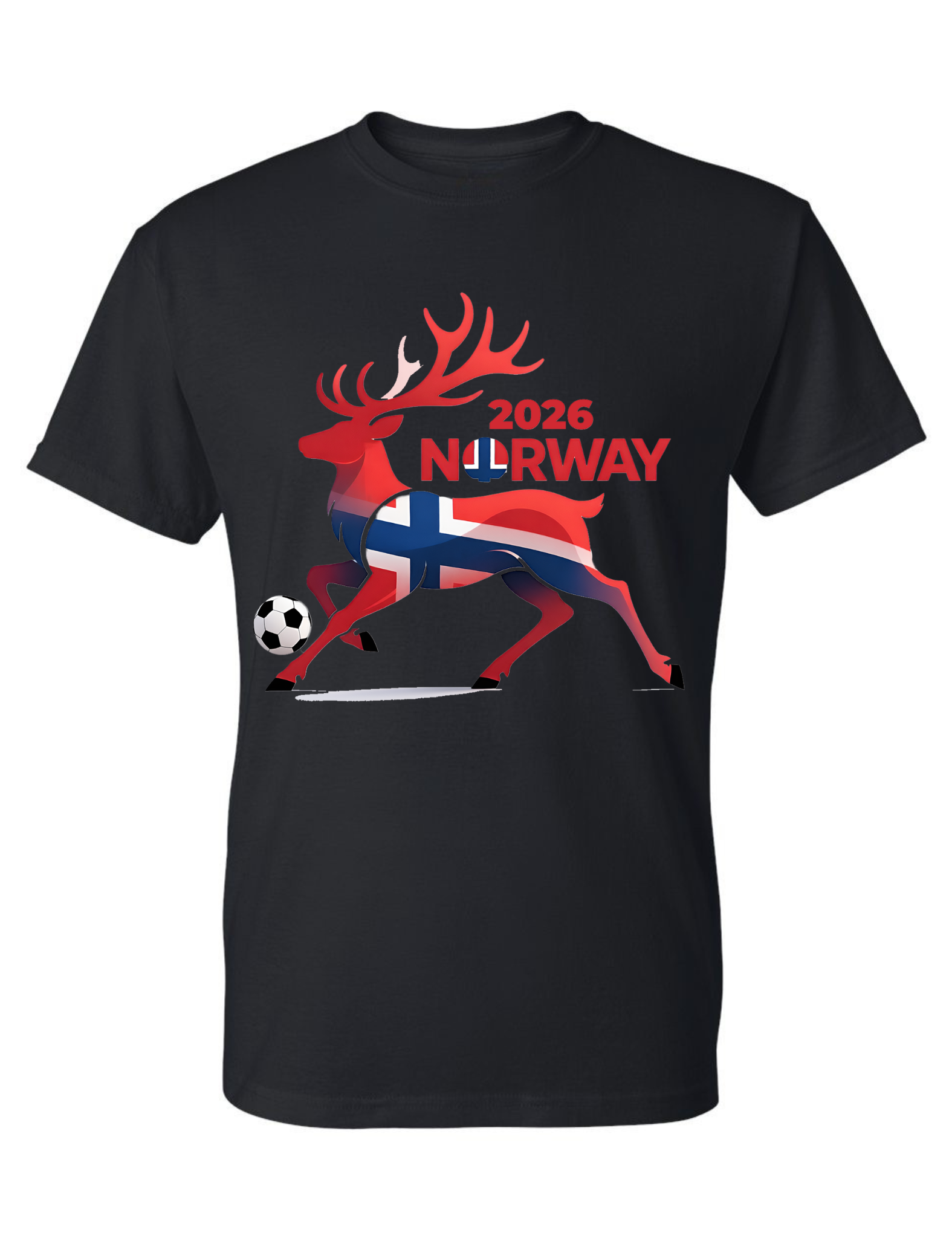Norway Soccer Men's T Shirt 2026 Animal Graphic Tee