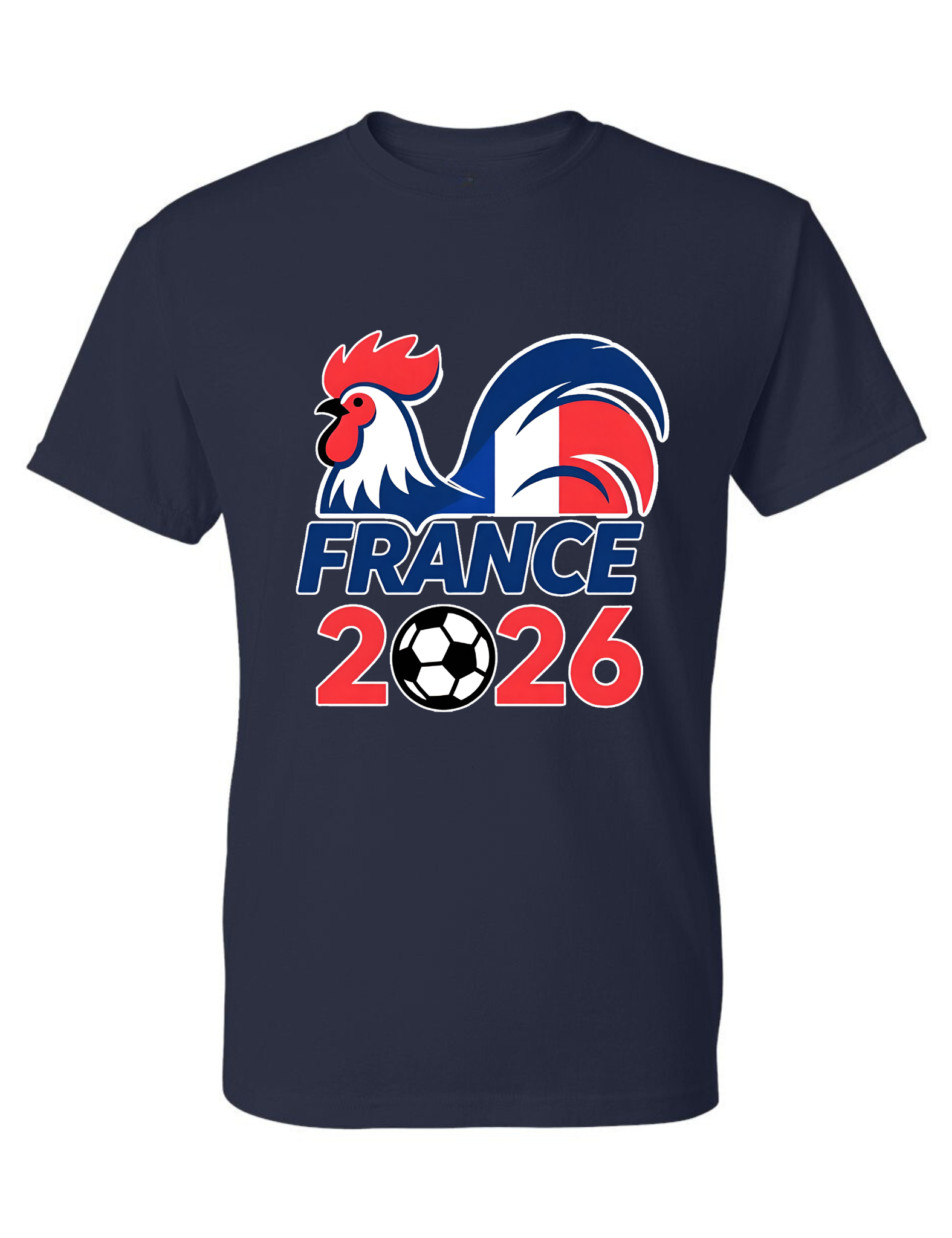 France Soccer Men's T Shirt 2026 Animal Graphic Tee