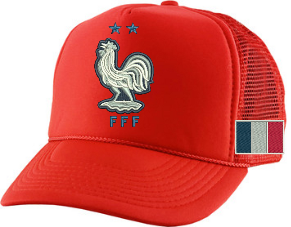 France Soccer Cap Fans Trucker Hat Europe Team Flag Adjustable Snapback