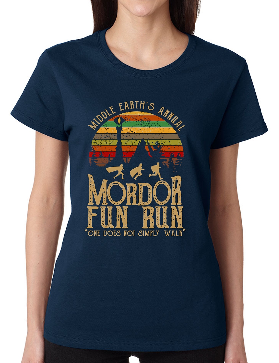 Middle Earth's Annual Mordor Fun Run One Does Not Simply Walk Women's T-Shirt