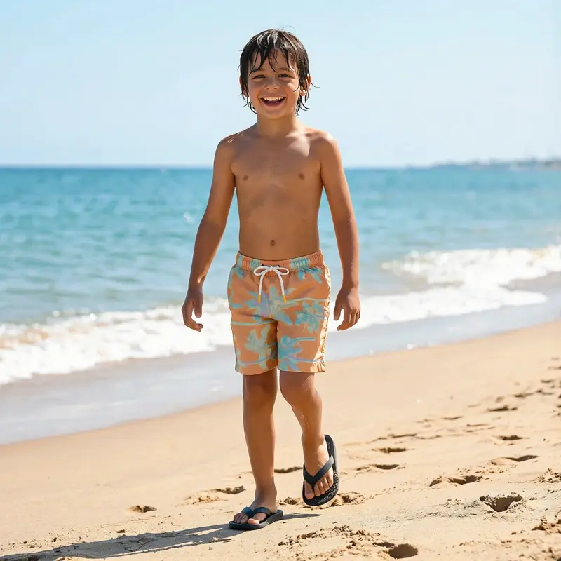 Boys F&F Palm Tree Swim Shorts