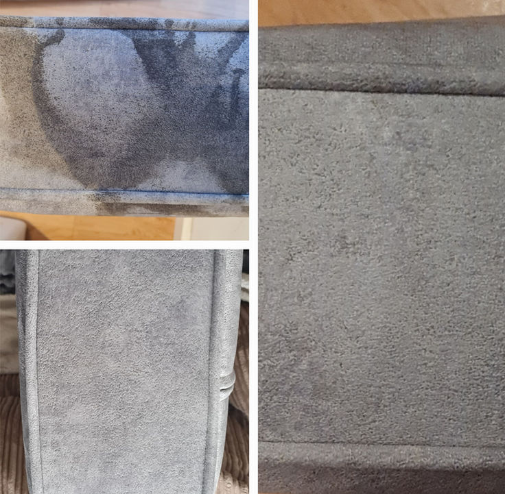 Before & After: Upholstery Cleaning, stain removal Durham