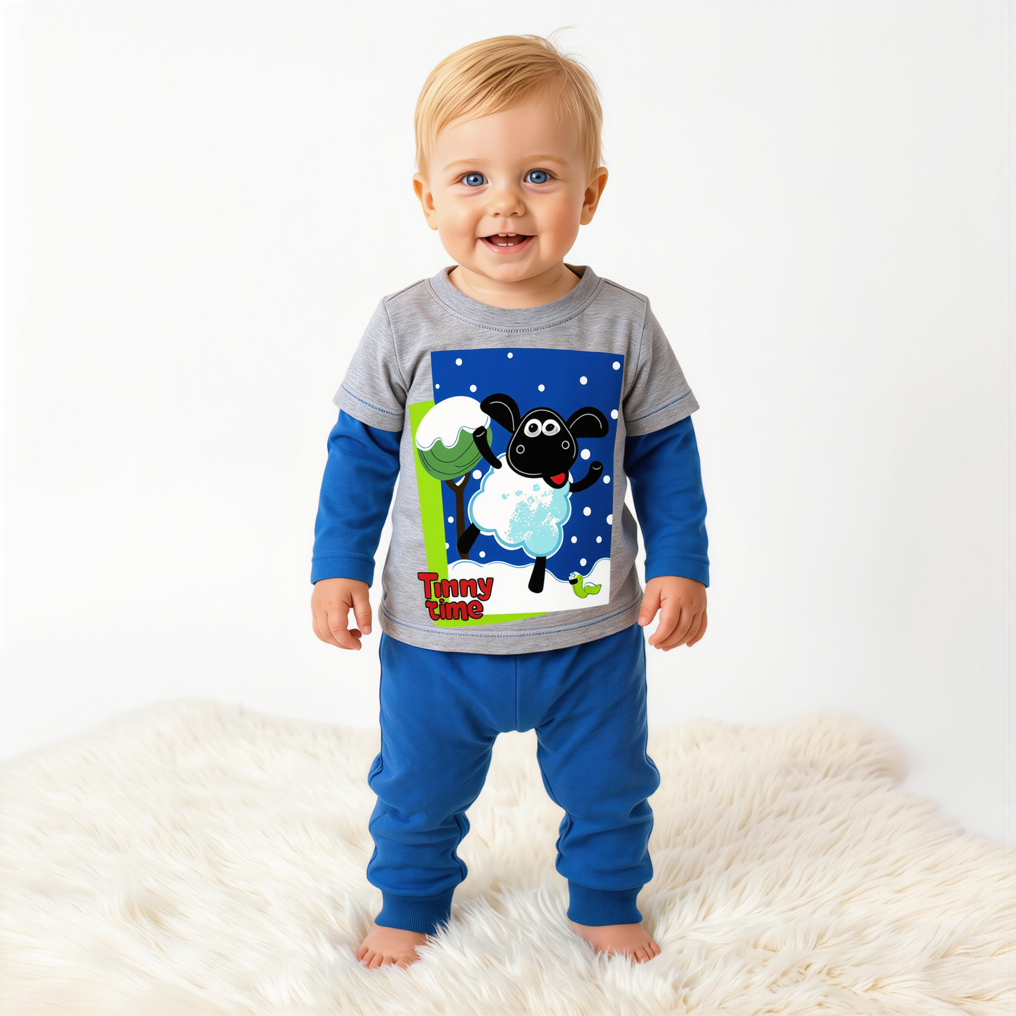Timmy Time from Shawn the Sheep long sleeve top