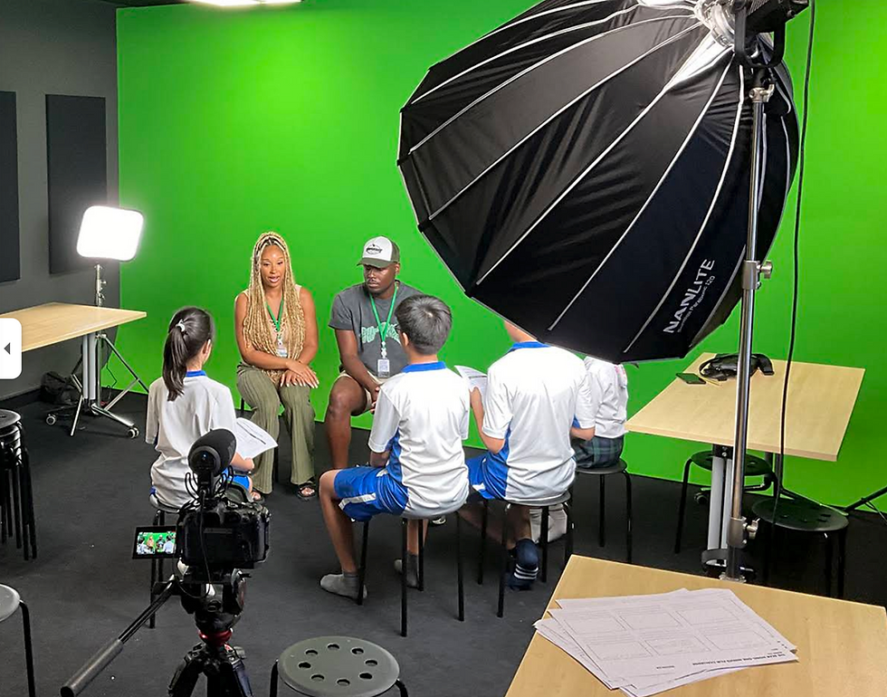 Adi Alfa And Eric Myers Teaching some students in Shrewsbury International School Bangkok