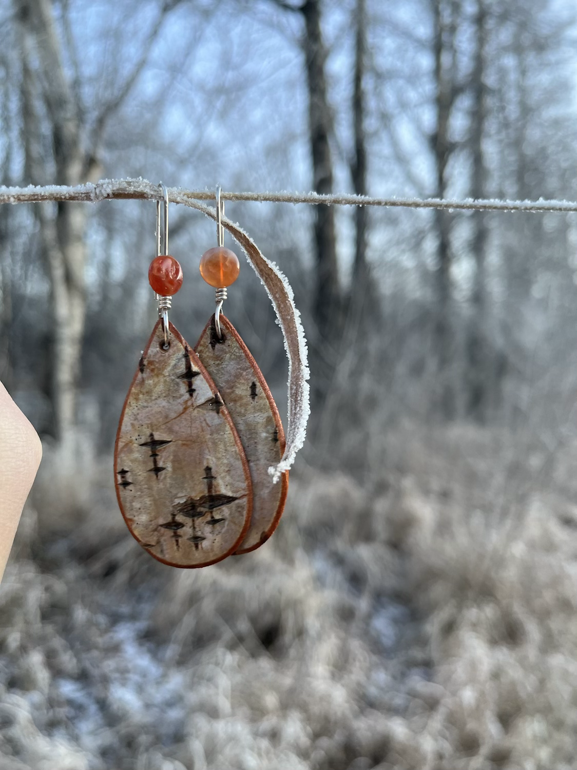 Morning light earrings. 