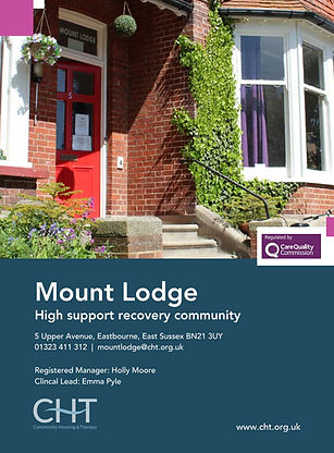 Image of the Mount Lodge Service Leaflet front cover