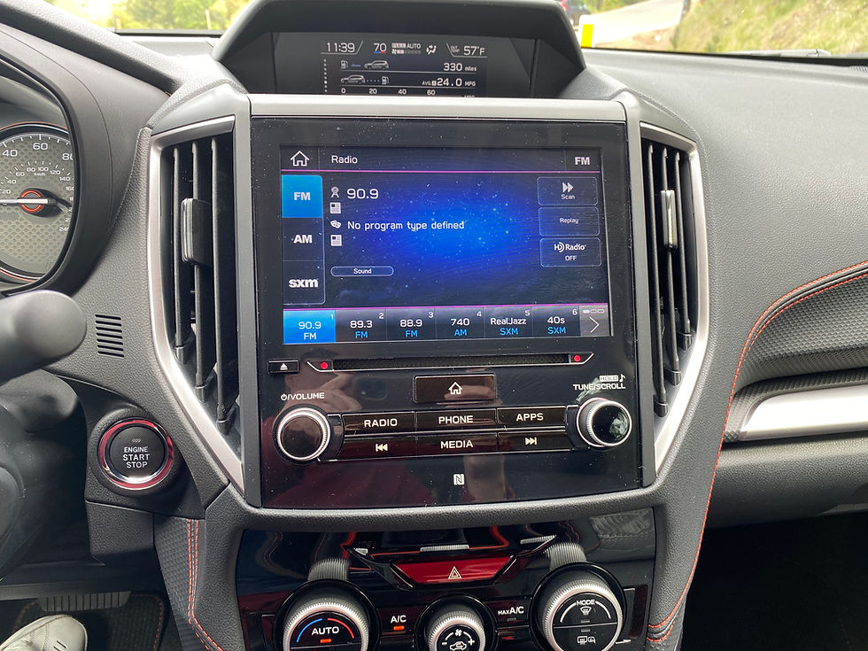 2021 Subaru Forester Sport infotainment and HVAC
