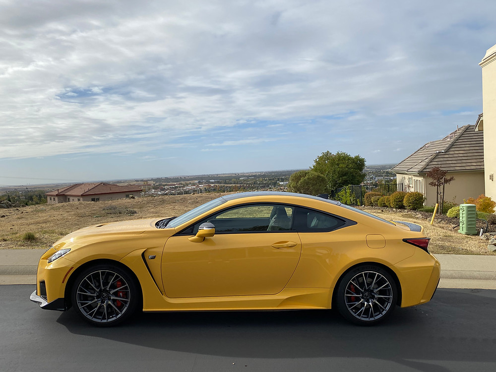 2021 Lexus RC F side view