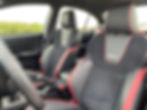 2020 Subaru WRX Series.White front seat detail