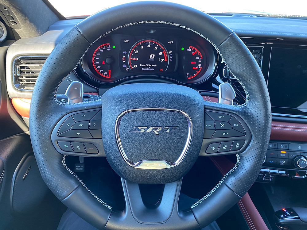 2021 Dodge Durango SRT 392 AWD steering wheel and gauge cluster