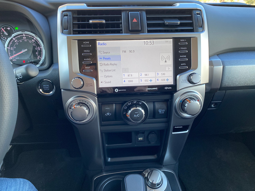 2022 Toyota 4Runner TRD Sport center stack