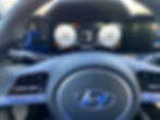 2021 Hyundai Elantra Limited steering wheel and gauge cluster