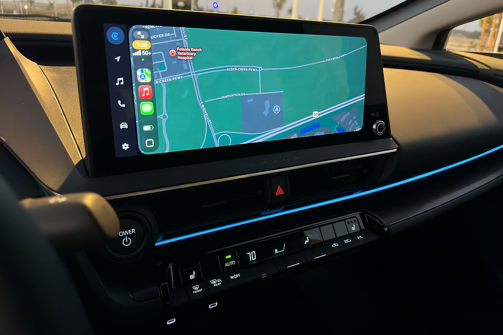 2026 Toyota Prius Plug-In Hybrid center screen