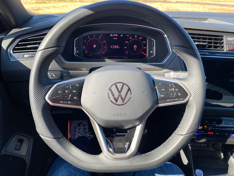 2022 Volkswagen Tiguan SEL 4MOTION steering wheel and gauge cluster