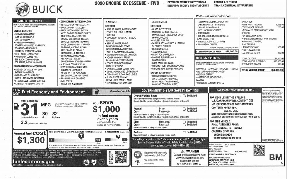 Click on the image to go to the Encore GX page on the Buick website.