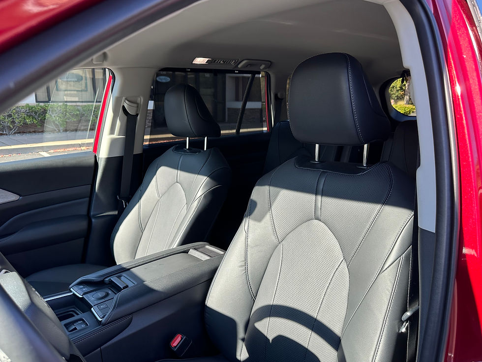 2024 Toyota Grand Highlander front seat detail
