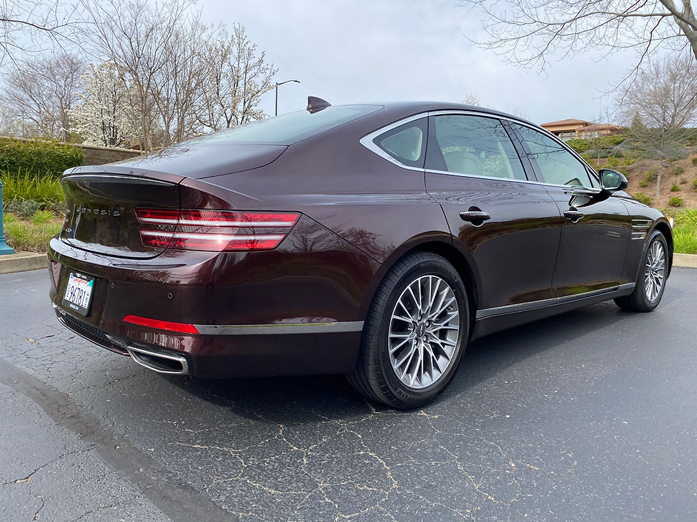 2021 Genesis G80 2.5T Standard rear 3/4 view