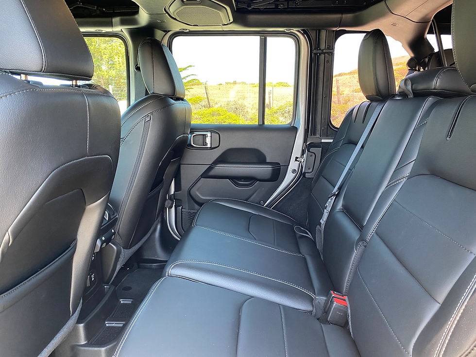2021 Jeep Wrangler Unlimited Sahara 4XE rear seat